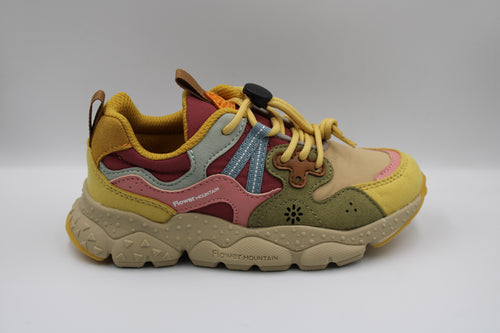 Flower Mountain x Naturino sneaker Mint - Militaire - Mud