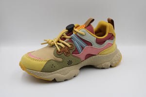 Flower Mountain x Naturino sneaker Mint - Militaire - Mud