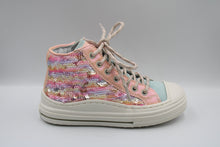 Romagnoli halfhoge sneaker corallo
