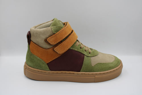 Petit Nord Mountain Sneaker velcro Cress suede