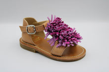 gallucci eerste sandaaltje met pompons bouganville