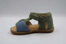 naturino eerste sandaal suede olive - celeste