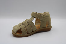 naturino gesloten sandaal sand suede denim