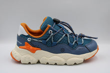 flower mountain x naturino sneaker azure - orange