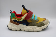 flower mountain x naturino sneaker brown - orange - navy