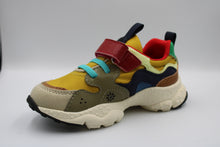 flower mountain x naturino sneaker brown - orange - navy