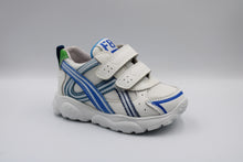 falcotto eerste runnertje white - oltremare - green