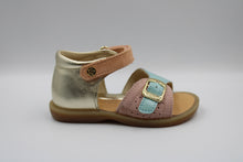 naturino eerste sandaal platinum - celeste - pink