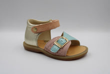 naturino eerste sandaal platinum - celeste - pink