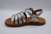 Pom d'Api sandaal Argent glitter