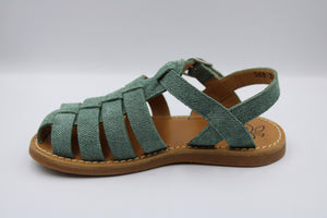 Pom d'Api halfopen sandaal Mint