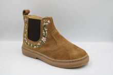 Pom d'Api laarsje camel met bloemdetail