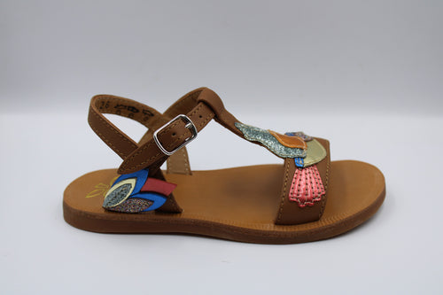 Pom d'Api sandaal Colibri camel