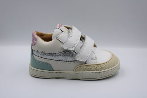 Pom d'Api eerste sneaker Off White - Multi pastel