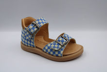 Rondinella eerste sandaaltje blauw - wit
