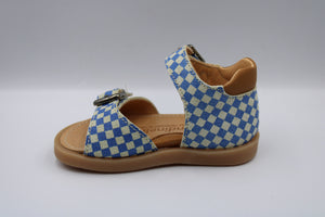 Rondinella eerste sandaaltje blauw - wit