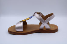 pom d'api sandaal plagette papillon laminato