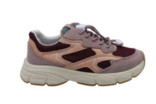 naturino sneaker yambe rose - bordeaux - soft peach