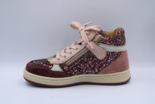 Romagnoli halfhoge sneaker glitter vino