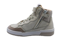 ocra halfhoge sneaker sand