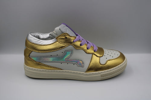 Rondinella sneaker goud - wit