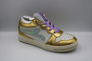 Rondinella sneaker goud - wit