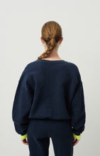 american vintage damessweater izubird marine vintage