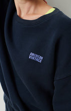 american vintage damessweater izubird marine vintage