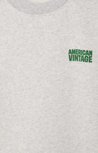 american vintage sweater baptown grijs gevlekt