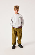 american vintage sweater baptown grijs gevlekt