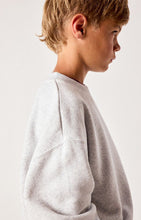 american vintage sweater baptown grijs gevlekt