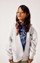 american vintage sweater baptown grijs gevlekt