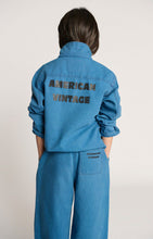 American Vintage broek comow - stone blauw