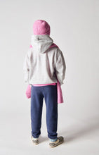 american vintage kids hoodie evona - lichtgrijs gevlekt