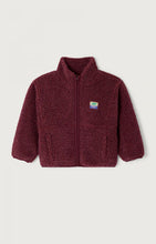 american vintage hoktown zipped vest bordeaux chine