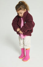 american vintage hoktown zipped vest bordeaux chine