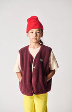 american vintage hoktown kinderjas zonder mouw bordeaux chine