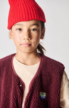 american vintage hoktown kinderjas zonder mouw bordeaux chine