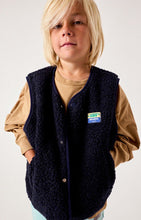 american vintage hoktown kinderjas zonder mouw navy