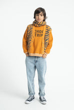 piupiuchick knitted wiastcoat orange with zebra print