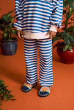 Maison Mangostan Bracos Striped Sweatpants - Blue & White