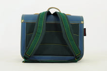own stuff boekentas petrol - lemon (lagere school)