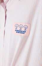 american vintage dameshemd soabird zachte strepen