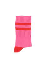 Piupiuchick Socks - Pink with red stripes