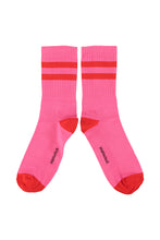 Piupiuchick Socks - Pink with red stripes