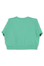 Piupiuchick Sweatshirt - Green with multicolor stripes