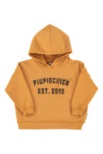 Piupiuchick Hoodie - Camel with "piupiuchick" print