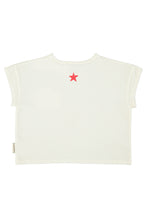 Piupiuchick T-shirt - Ecru with "peace" print