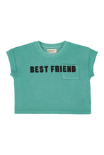Piupiuchick T-shirt - Turquoise with "best friend" print