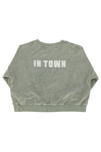Piupiuchick Sweatshirt - Washed green with "best friend" print